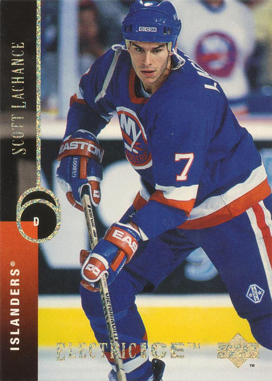 #412 Scott Lachance - New York Islanders - 1994-95 Upper Deck Hockey - Electric Ice