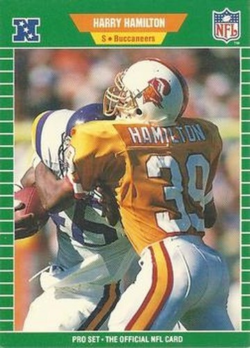 #412 Harry Hamilton - Tampa Bay Buccaneers - 1989 Pro Set Football