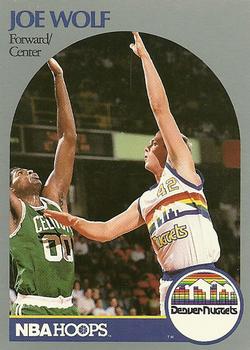 #412 Joe Wolf - Denver Nuggets - 1990-91 Hoops Basketball