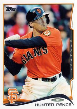 #412a Hunter Pence - San Francisco Giants - 2014 Topps Baseball
