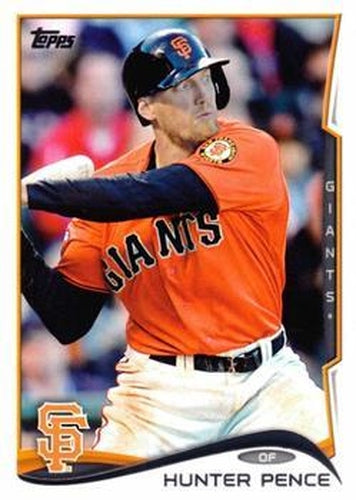 #412b Hunter Pence - San Francisco Giants - 2014 Topps Baseball