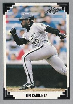 #413 Tim Raines - Chicago White Sox - 1991 Leaf Baseball