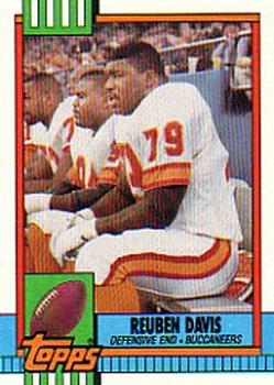 #413 Reuben Davis- Tampa Bay Buccaneers - 1990 Topps Football