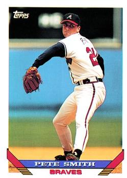 #413 Pete Smith - Atlanta Braves - 1993 Topps Baseball