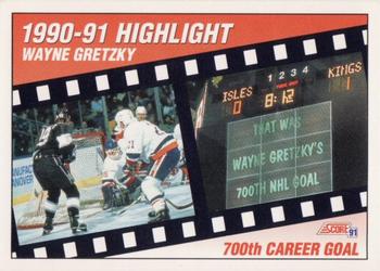 #413 Wayne Gretzky - Los Angeles Kings - 1991-92 Score American Hockey
