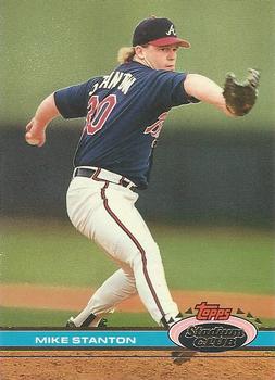 #413 Mike Stanton - Atlanta Braves - 1991 Stadium Club Baseball