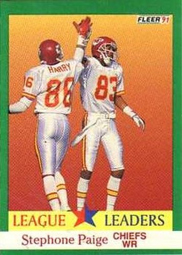 #413 Stephone Paige - Kansas City Chiefs - 1991 Fleer Football