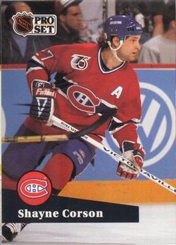 #413 Shayne Corson - 1991-92 Pro Set Hockey