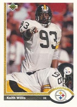 #413 Keith Willis - Pittsburgh Steelers - 1991 Upper Deck Football