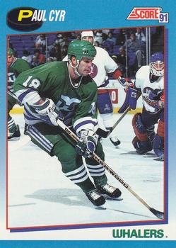 #413 Paul Cyr - Hartford Whalers - 1991-92 Score Canadian Bilingual Hockey
