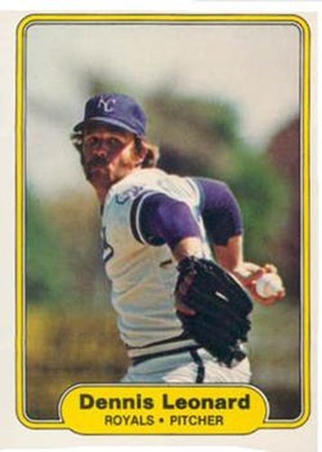 #413 Dennis Leonard - Kansas City Royals - 1982 Fleer Baseball