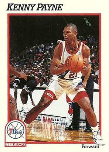 #413 Kenny Payne - Philadelphia 76ers - 1991-92 Hoops Basketball