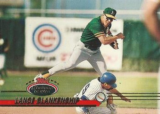 #413 Lance Blankenship - Oakland Athletics - 1993 Stadium Club Baseball