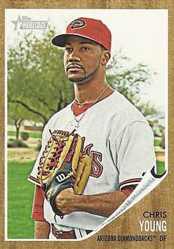 #413 Chris Young - Arizona Diamondbacks - 2011 Topps Heritage Baseball