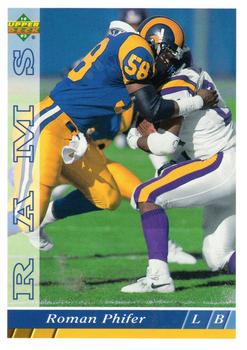 #413 Roman Phifer - Los Angeles Rams - 1993 Upper Deck Football