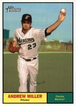 #413 Andrew Miller - Florida Marlins - 2010 Topps Heritage Baseball