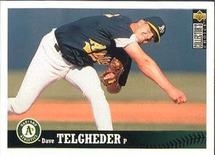 #413 Dave Telgheder - Oakland Athletics - 1997 Collector's Choice Baseball