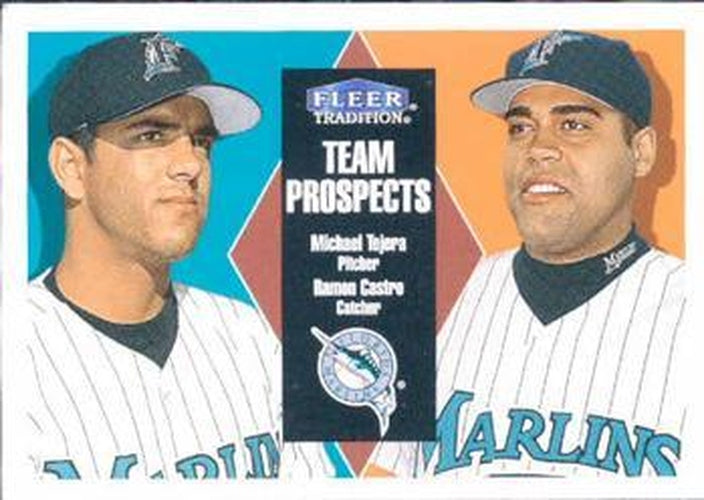 #413 Michael Tejera / Ramon Castro - Florida Marlins - 2000 Fleer Tradition Baseball