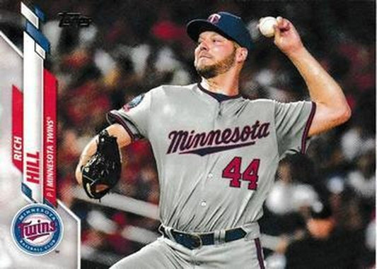 #413 Rich Hill - Minnesota Twins - 2020 Topps Baseball