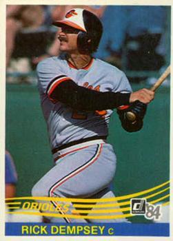 #413 Rick Dempsey - Baltimore Orioles - 1984 Donruss Baseball