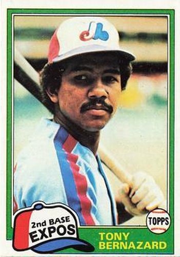 #413 Tony Bernazard - Montreal Expos - 1981 Topps Baseball