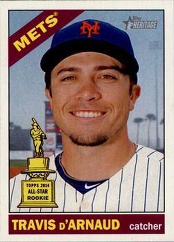 #413 Travis d'Arnaud - New York Mets - 2015 Topps Heritage Baseball