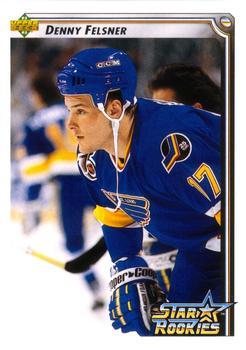 #413 Denny Felsner - St. Louis Blues - 1992-93 Upper Deck Hockey