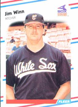 #413 Jim Winn - Chicago White Sox - 1988 Fleer Baseball