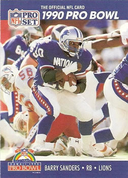 #413 Barry Sanders - Detroit Lions - 1990 Pro Set Football