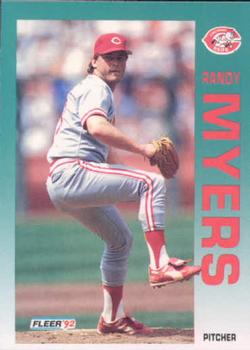 #413 Randy Myers - Cincinnati Reds - 1992 Fleer Baseball