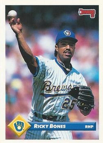 #413 Ricky Bones - Milwaukee Brewers - 1993 Donruss Baseball