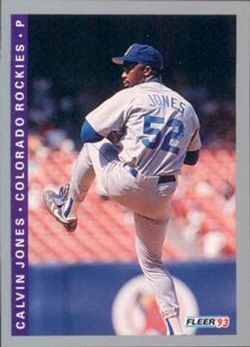 #413 Calvin Jones - Colorado Rockies - 1993 Fleer Baseball