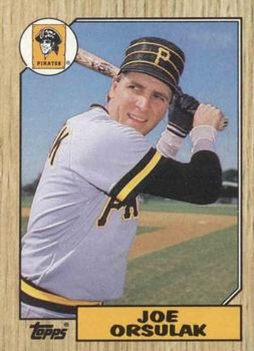 #414 Joe Orsulak - Pittsburgh Pirates - 1987 Topps Baseball