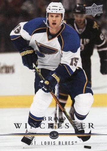 #414 Brad Winchester - St. Louis Blues - 2008-09 Upper Deck Hockey