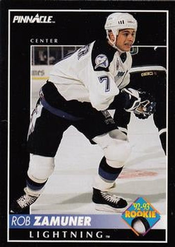#414 Rob Zamuner - Tampa Bay Lightning - 1992-93 Pinnacle Canadian Hockey