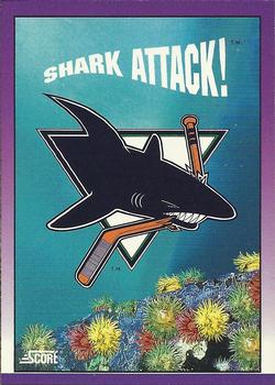 #414 Shark Attack! - San Jose Sharks - 1991-92 Score American Hockey