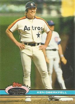 #414 Ken Oberkfell - Houston Astros - 1991 Stadium Club Baseball