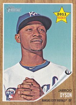#414 Jarrod Dyson - Kansas City Royals - 2011 Topps Heritage Baseball