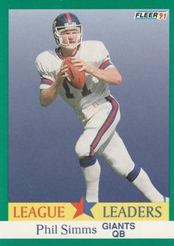 #414 Phil Simms - New York Giants - 1991 Fleer Football