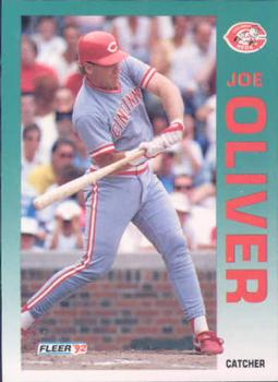 #414 Joe Oliver - Cincinnati Reds - 1992 Fleer Baseball