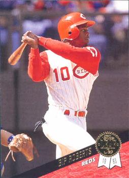 #414 Bip Roberts - Cincinnati Reds - 1993 Leaf Baseball