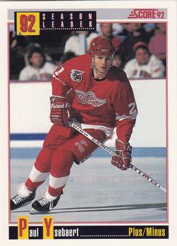 #414 Paul Ysebaert - Detroit Red Wings - 1992-93 Score USA Hockey