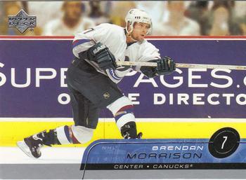 #414 Brendan Morrison - Vancouver Canucks - 2002-03 Upper Deck Hockey