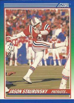 #414 Jason Staurovsky - New England Patriots - 1990 Score Football