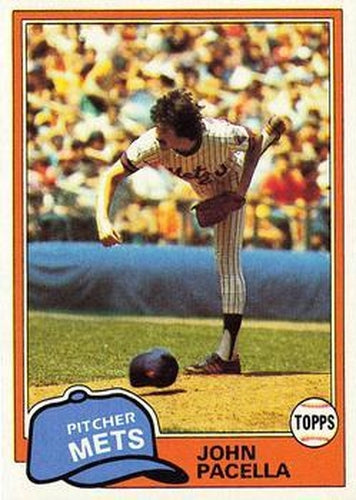 #414 John Pacella - New York Mets - 1981 Topps Baseball