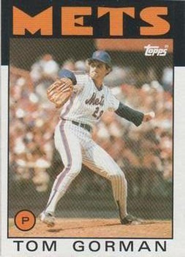 #414 Tom Gorman - New York Mets - 1986 Topps Baseball