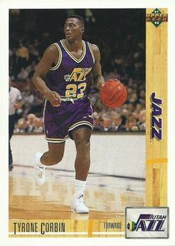 #414 Tyrone Corbin - Utah Jazz - 1991-92 Upper Deck Basketball