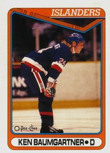 #414 Ken Baumgartner - New York Islanders - 1990-91 O-Pee-Chee Hockey