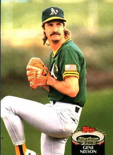 #414 Gene Nelson - Oakland Athletics - 1992 Stadium Club Baseball