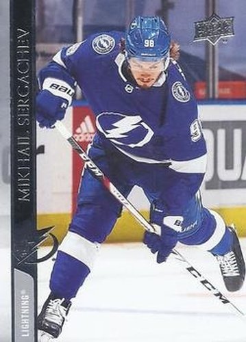 #414 Mikhail Sergachev - Tampa Bay Lightning - 2020-21 Upper Deck Hockey